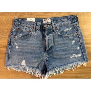 AGOLDE Parker High-waisted shorts in Swapmeet